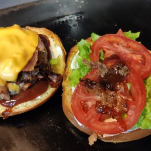Burger cheese bacon image